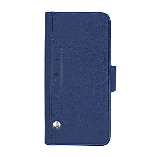 iPhone X/iPhone Xs Etui Utbrettbar Kortlomme Blå