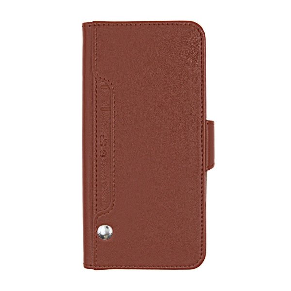 iPhone X/iPhone Xs Etui Utbrettbar Kortlomme Brun