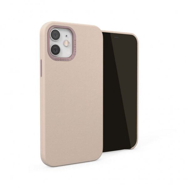 Pipetto iPhone 12 Pro Max Magnetic Leather Case med Magnethållare Dusty Pink