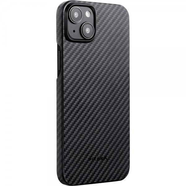 Pitaka iPhone 15 Plus Deksel MagEZ Case 4 Black/Grey Twill