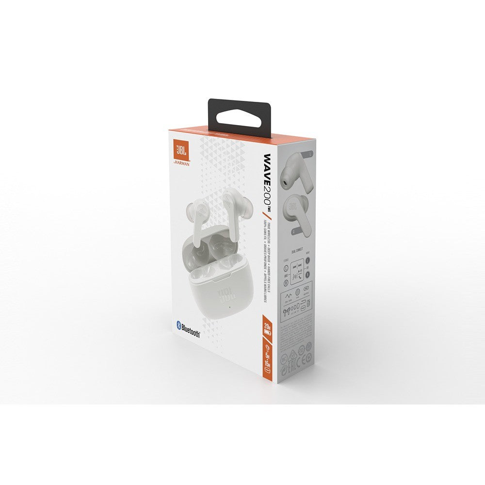 JBL trådløse Hodetelefoner Wave 200 Hvit