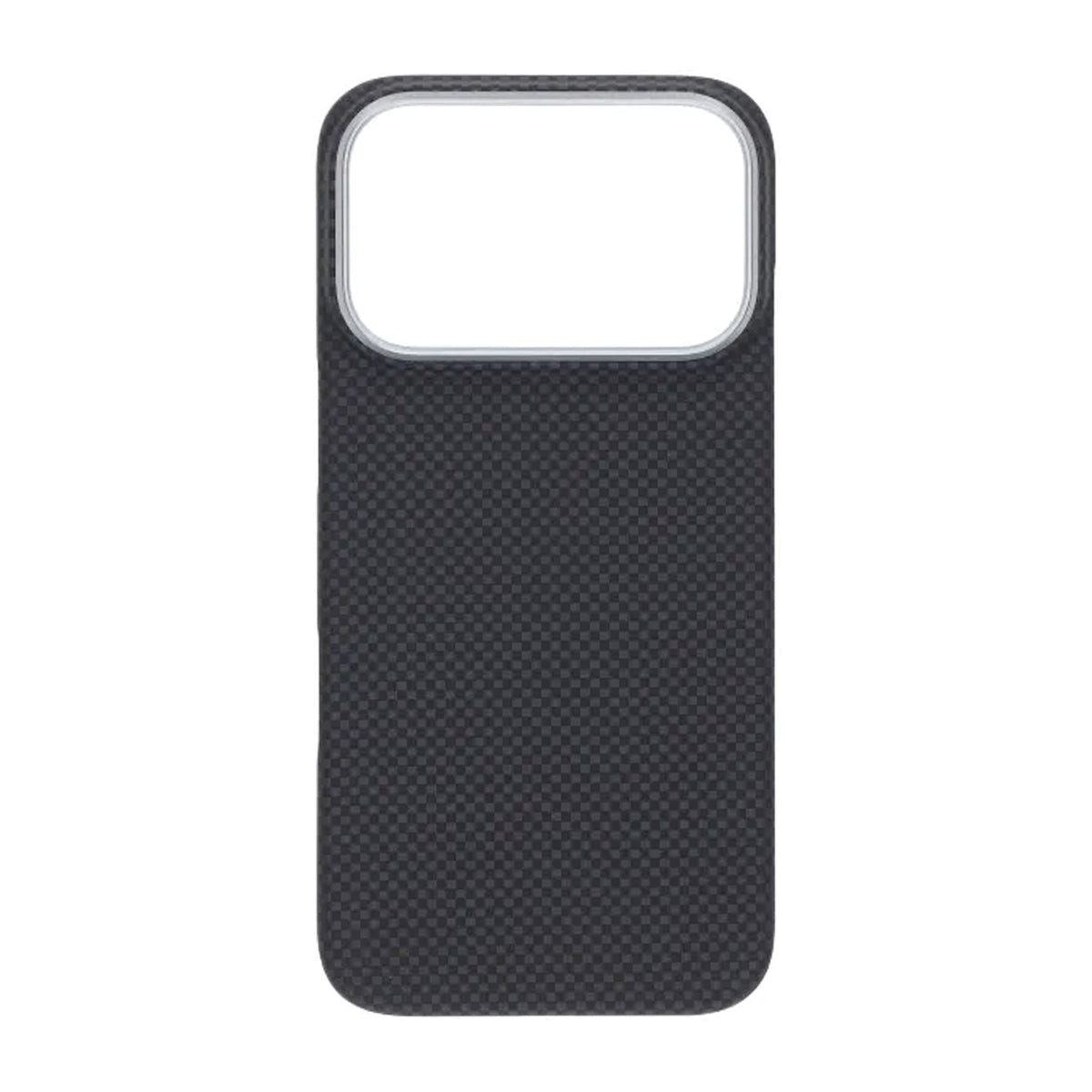 iPhone 17 Pro Deksel Kevlar MagSafe Svart med rutemønster