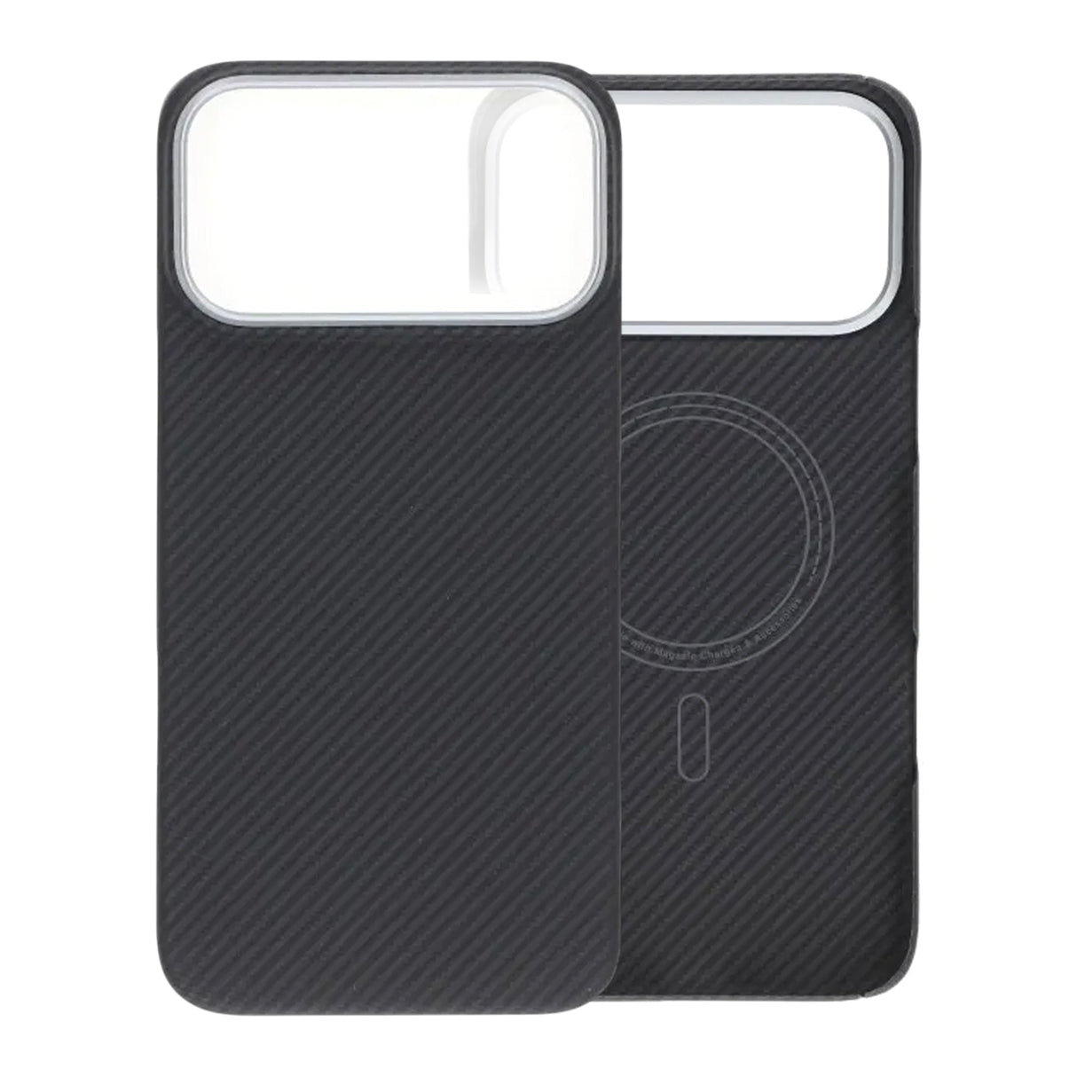 iPhone 17 Pro Max Deksel Kevlar MagSafe Svart med striper