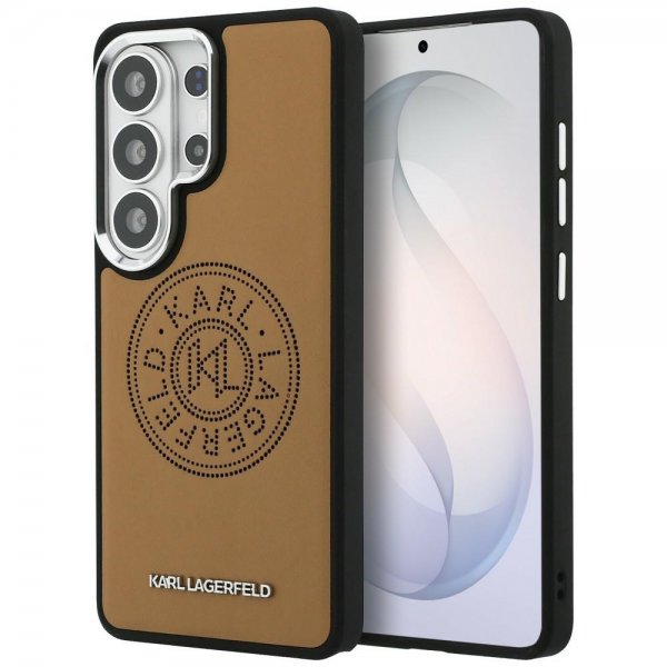 Karl Lagerfeld Samsung Galaxy S26 Ultra Deksel Perforated Logo MagSafe Brun