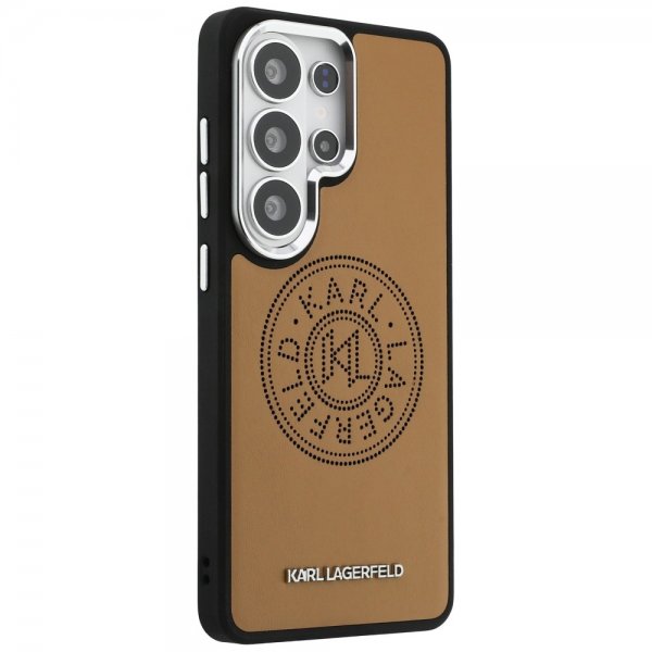 Karl Lagerfeld Samsung Galaxy S26 Ultra Deksel Perforated Logo MagSafe Brun