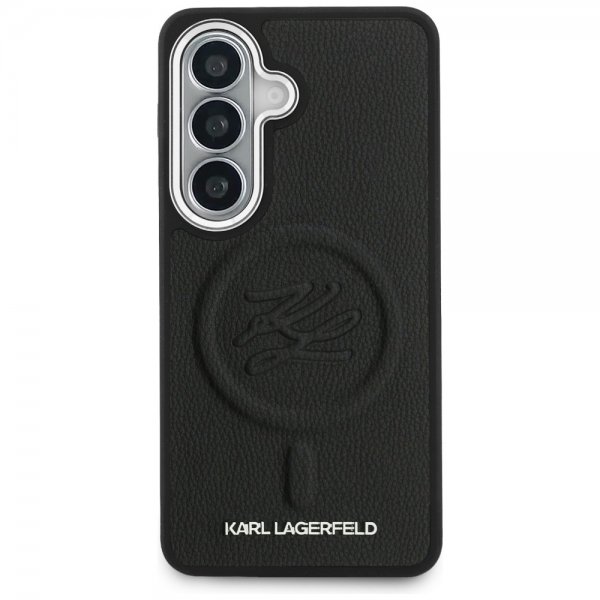 Karl Lagerfeld Samsung Galaxy S26 Plus Deksel Embossed MagSafe Svart