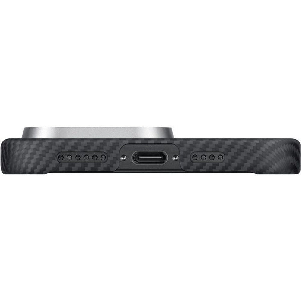 Pitaka iPhone 16 Pro Deksel Edge MagSafe Black/Grey Twill