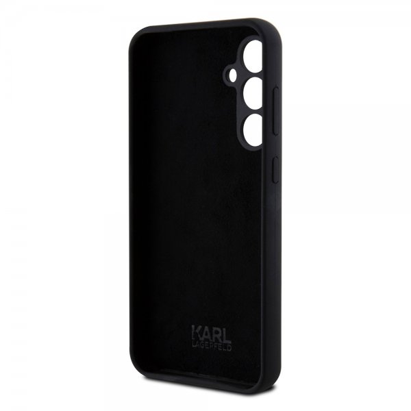 Karl Lagerfeld Samsung Galaxy S23 FE Deksel Liquid Silicone Ikonik Karl Svart