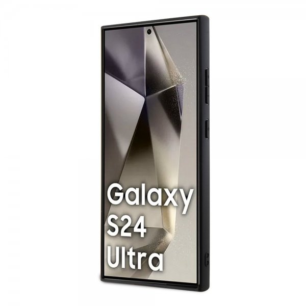 Karl Lagerfeld Samsung Galaxy S24 Ultra Grip & Stand Saffiano Svart
