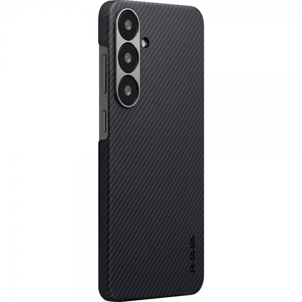 Pitaka Samsung Galaxy S25 Deksel Ultra-Slim Case MagSafe Black/Grey Twill