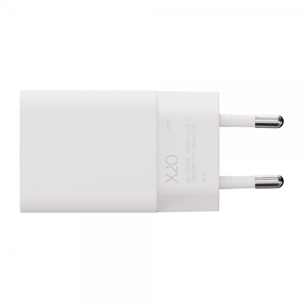 X2O Lader 12W USB-A Hvit