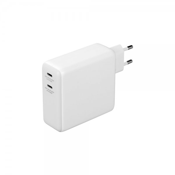 Deltaco Lader USB-C Wall Charger GaN with built-in Power bank 60W 9600 mAh