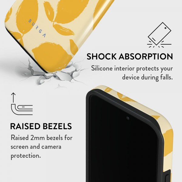 Burga iPhone 13 Pro Deksel Tough MagSafe Lemon Tart