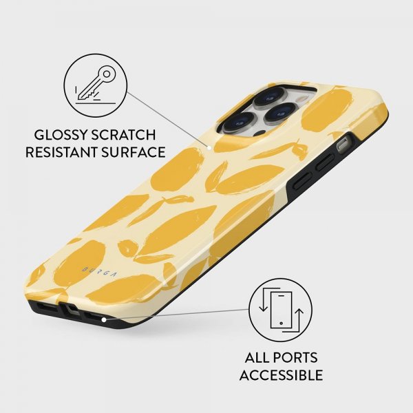 Burga iPhone 14 Pro Deksel Tough MagSafe Lemon Tart