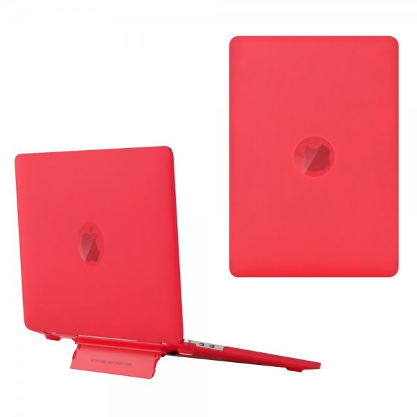 Macbook Air 15 M2 (A2941)/M3 (A3114) Deksel Matt Stativfunksjon Rød