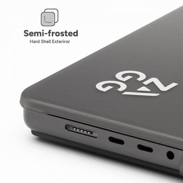 Zagg MacBook Pro 14 M1 (A2442)/M2 (A2779)/M3 (A2918 A2992) Deksel Hardshell Smoke