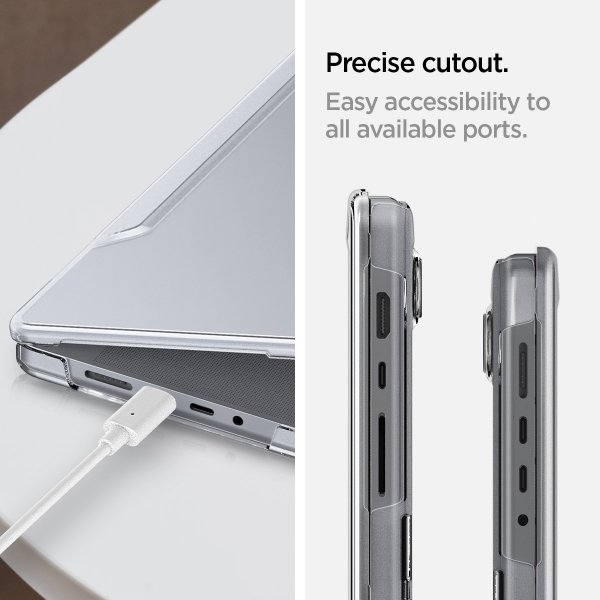 Spigen MacBook Pro 14 M1 (A2442)/M2 (A2779)/M3 (A2918 A2992) Deksel Thin Fit Crystal Clear