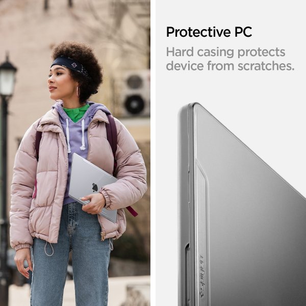 Spigen MacBook Pro 16 M1 (A2485)/M2 (A2780)/M3 (A2991) Deksel Thin Fit Crystal Clear