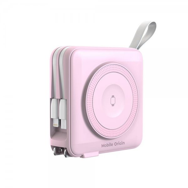 Mobile Origin Powerbank Travel Lightning/USB-C MagSafe/Watch Rosa