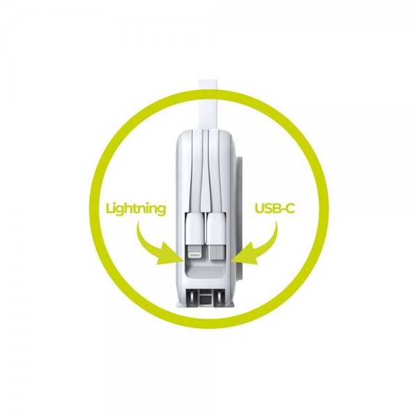 Mobile Origin Powerbank Travel Lightning/USB-C MagSafe/Watch Hvit