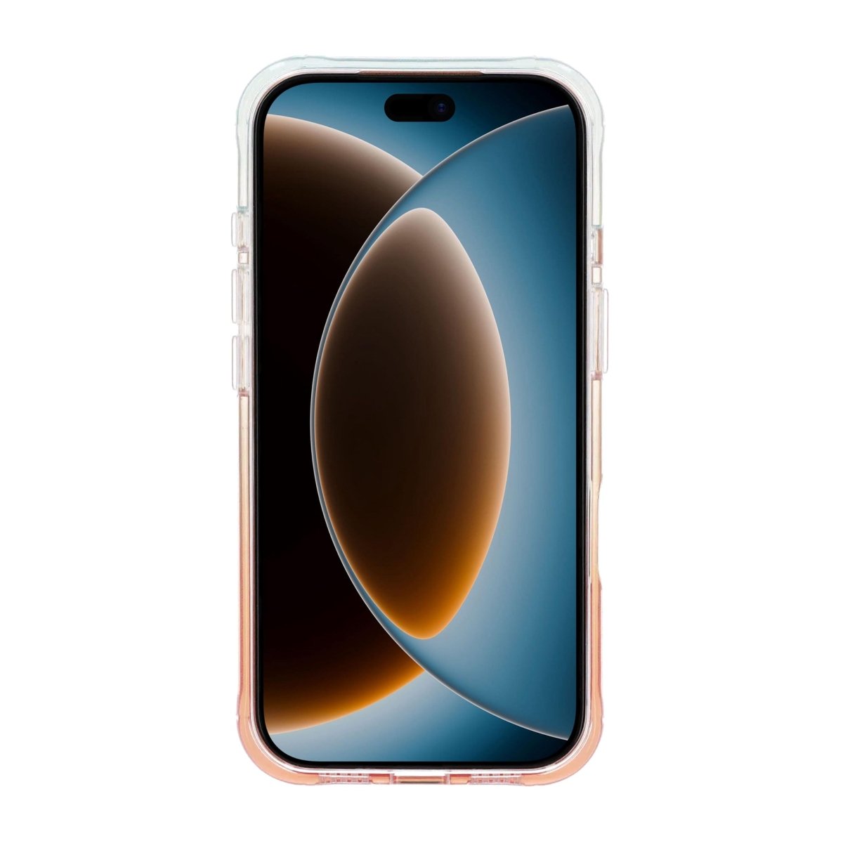 iPhone 17 Pro Max/iPhone 18 Pro Max Deksel Marmormønster MagSafe-stativ Oransje