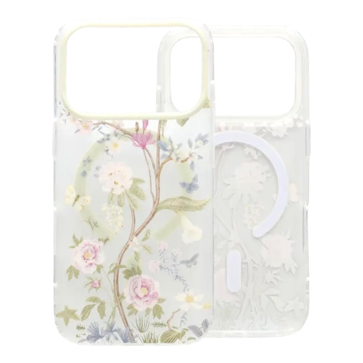 iPhone 17 Pro Deksel Floral Matte MagSafe Beige