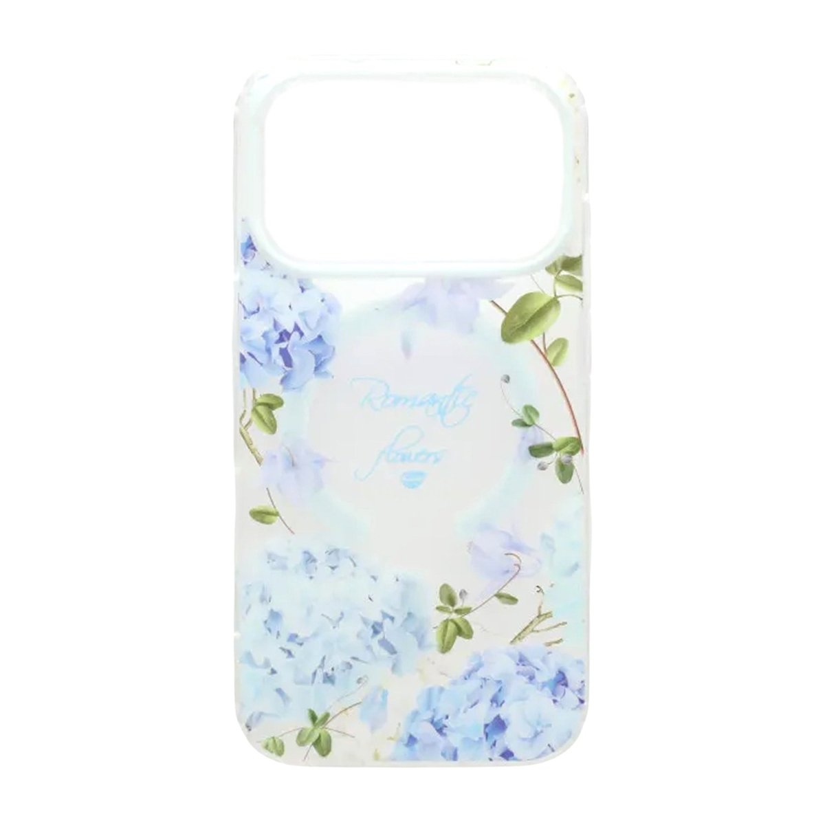 iPhone 17 Pro Deksel Floral Matte MagSafe Blå