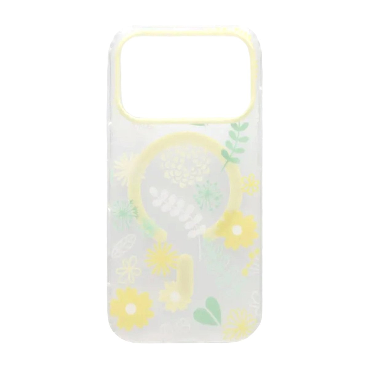iPhone 17 Pro Max Deksel Floral Matte MagSafe Gul