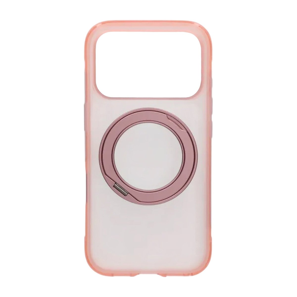 iPhone 17 Pro Max/iPhone 18 Pro Max Deksel Matt ringstativ MagSafe Rosa