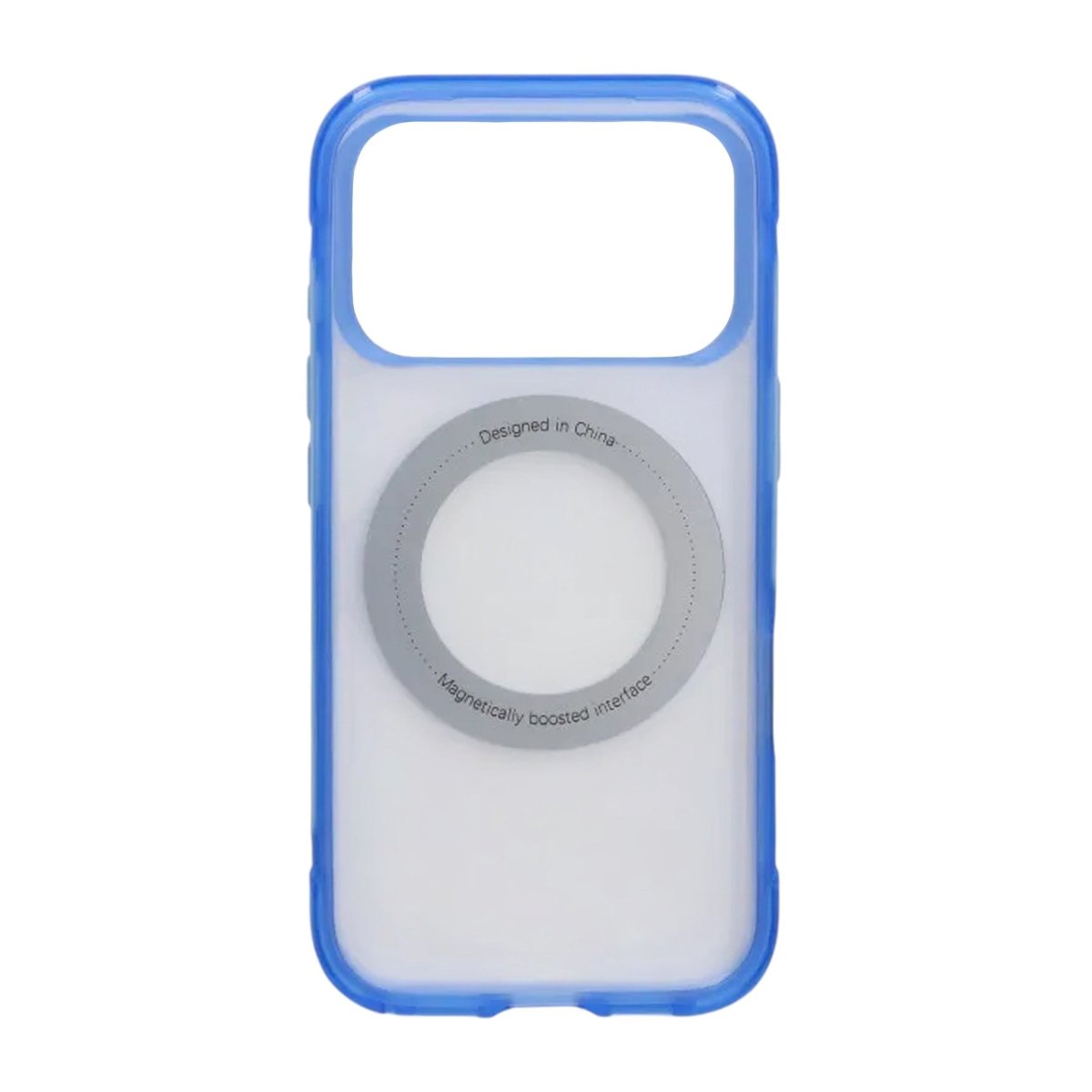 iPhone 17 Pro/iPhone 18 Pro Deksel Matt ringstativ MagSafe Blå