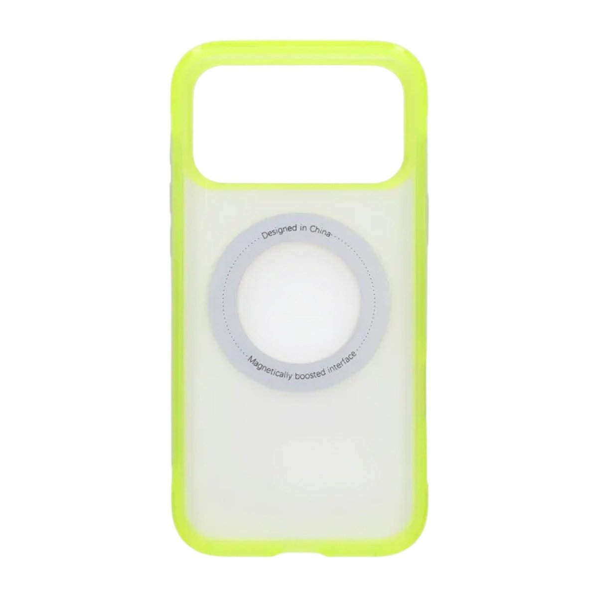 iPhone 17 Pro/iPhone 18 Pro Deksel Matt ringstativ MagSafe Gul