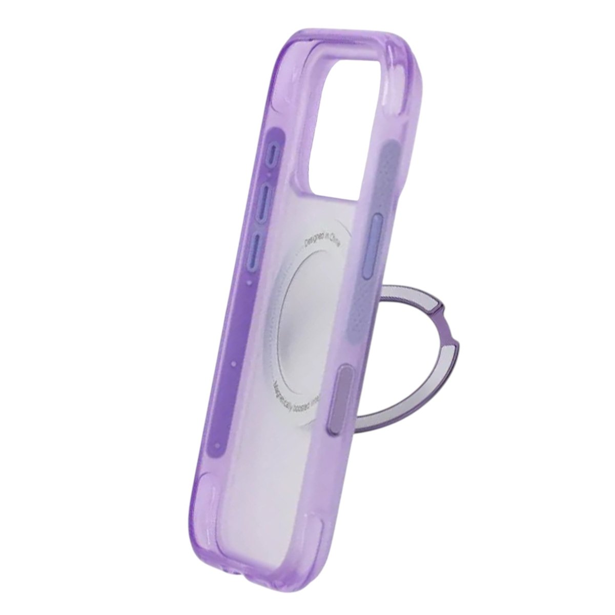 iPhone 17 Pro/iPhone 18 Pro Deksel Matt ringstativ MagSafe Lilla