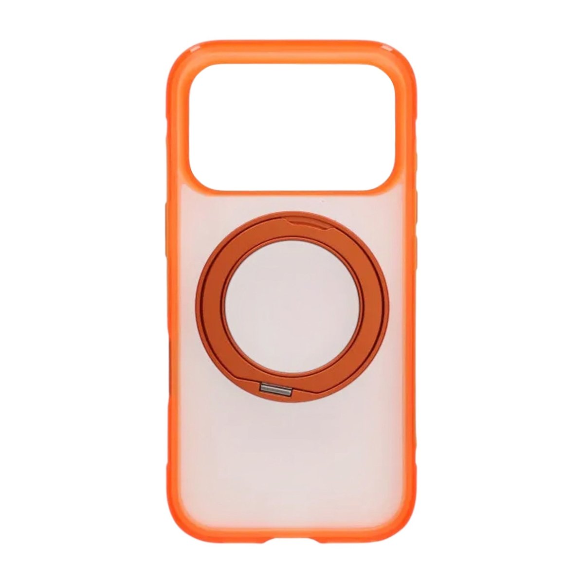 iPhone 17 Pro/iPhone 18 Pro Deksel Matt ringstativ MagSafe Oransje