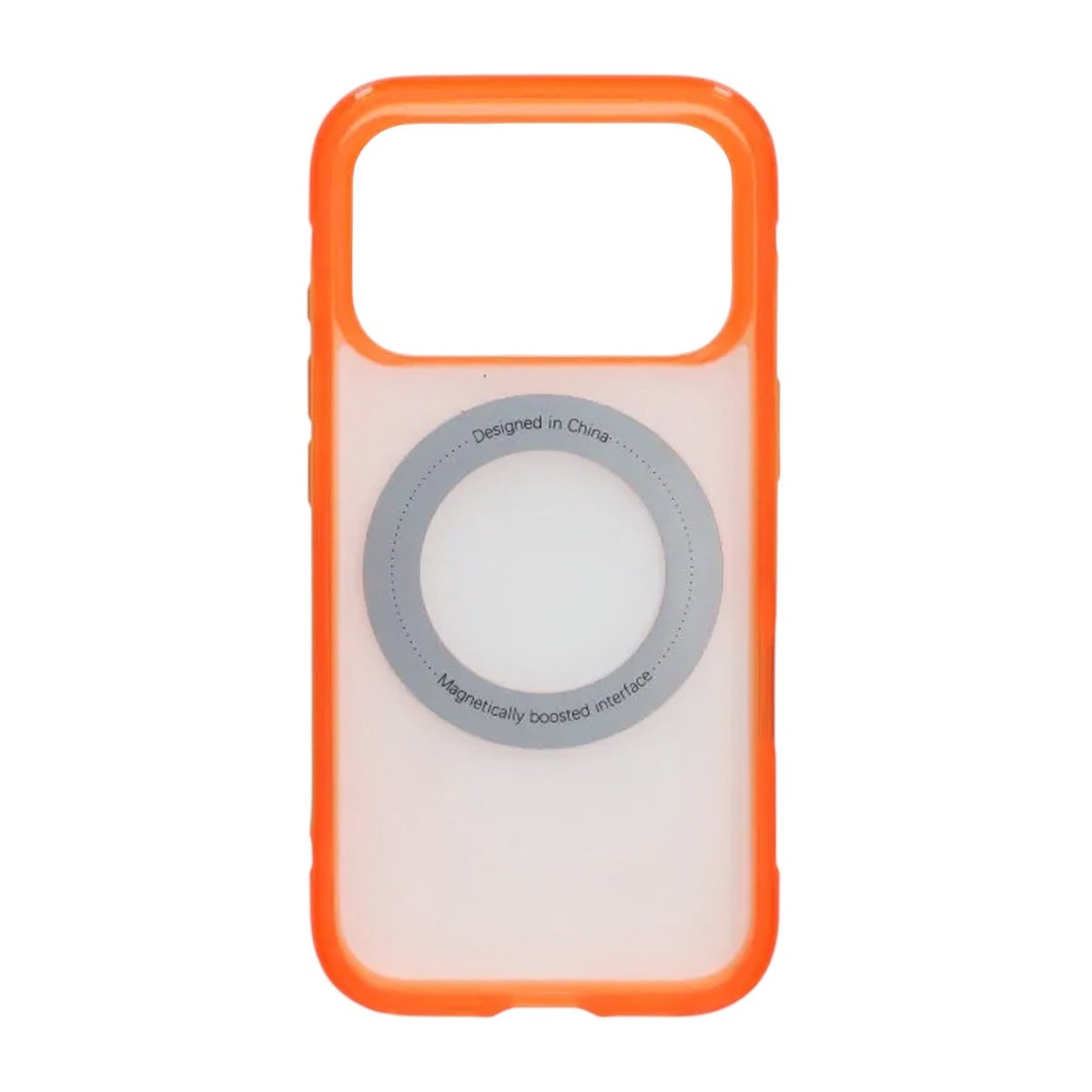iPhone 17 Pro/iPhone 18 Pro Deksel Matt ringstativ MagSafe Oransje