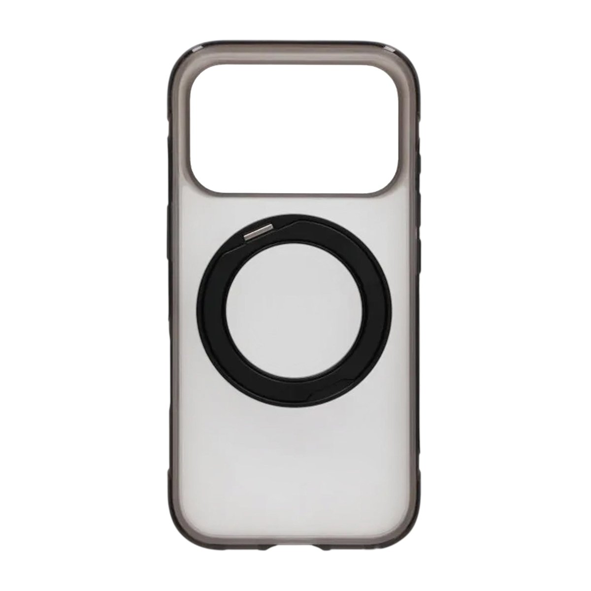 iPhone 17 Pro/iPhone 18 Pro Deksel Matt ringstativ MagSafe Svart
