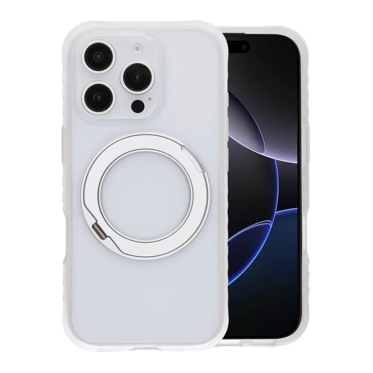 iPhone 16 Pro Max Deksel MagSafe-ringstativ Hvit