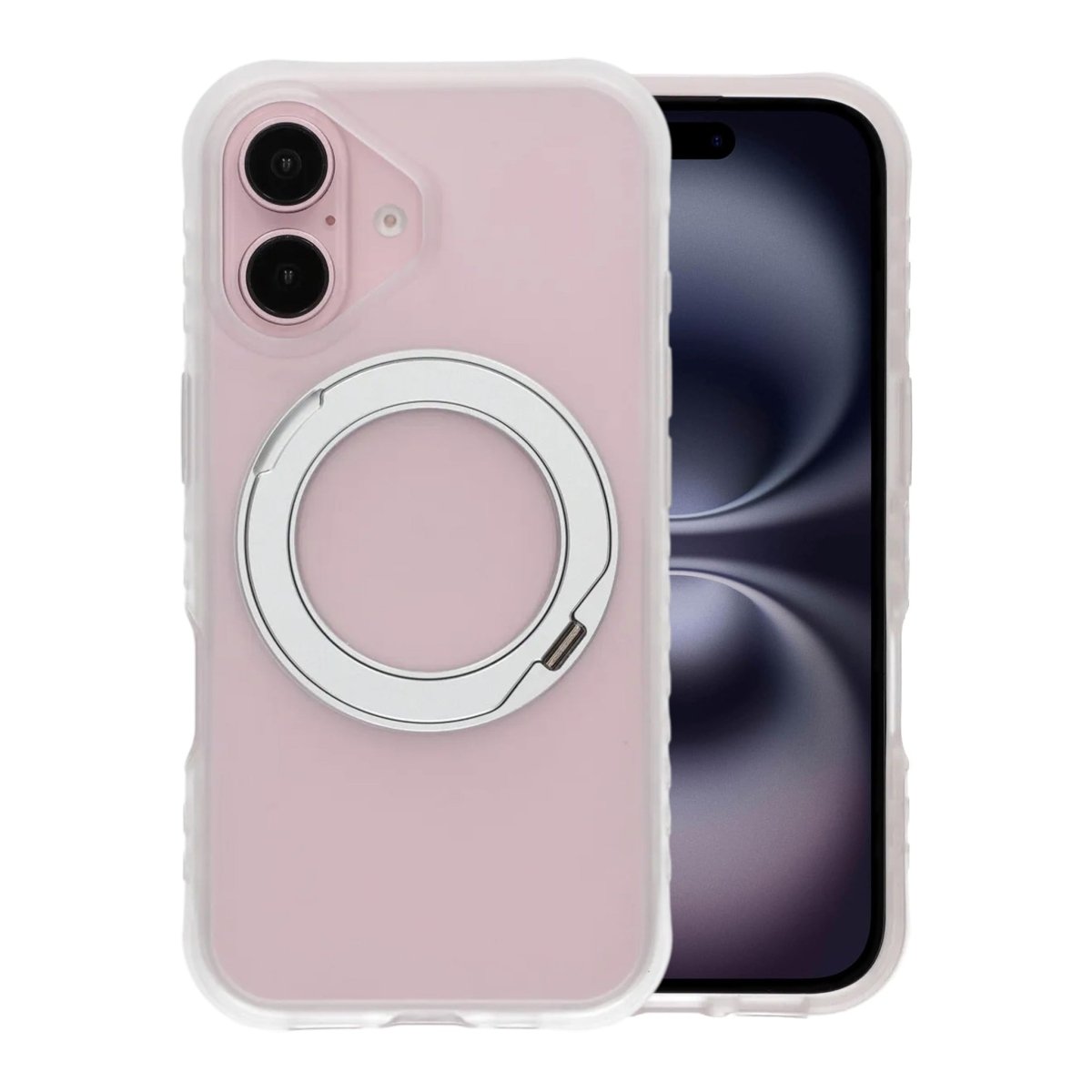 iPhone 16 Deksel MagSafe-ringstativ Hvit