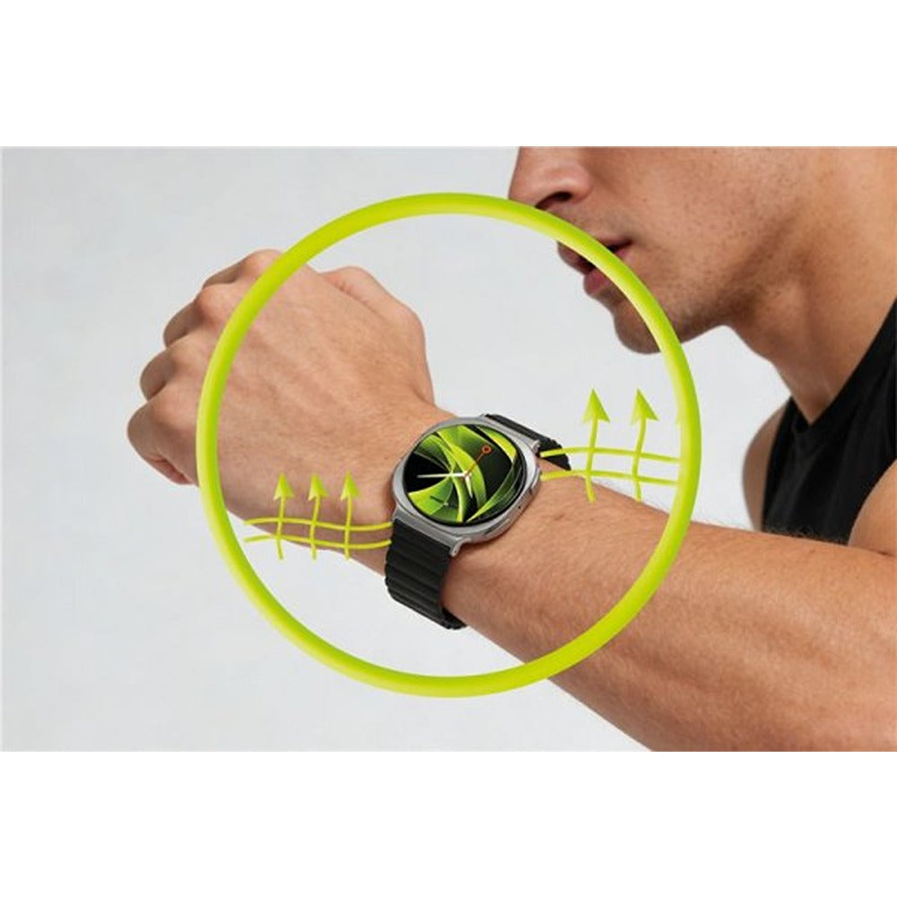 Mobile Origin Samsung Galaxy Watch 8/9 40/44mm/Classic 46mm Armbånd Easy Strap Magnetisk Svart