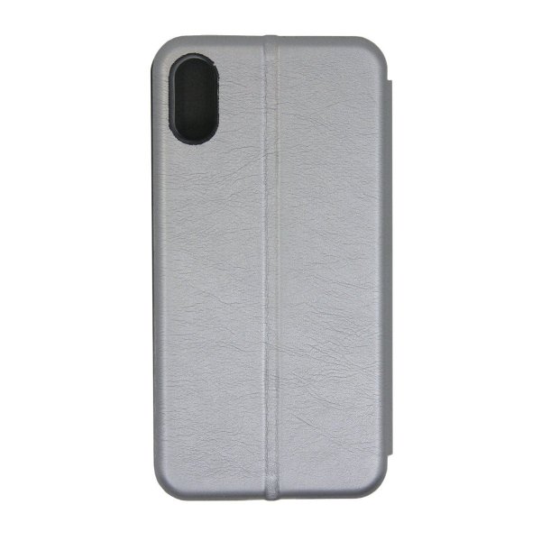 iPhone X/iPhone Xs Etui med Stativ Sølv