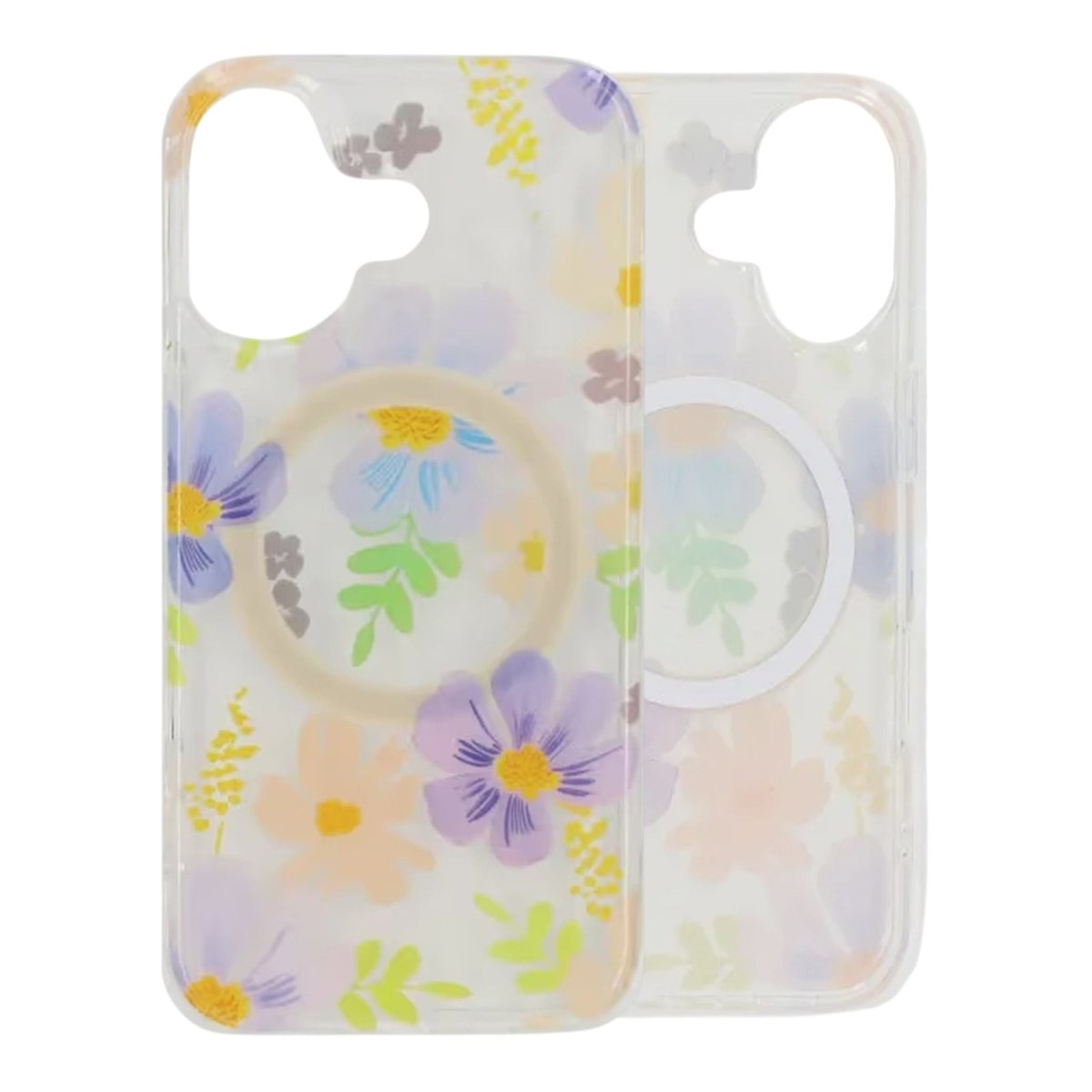 iPhone 17 Deksel Floral MagSafe Lilla Gul