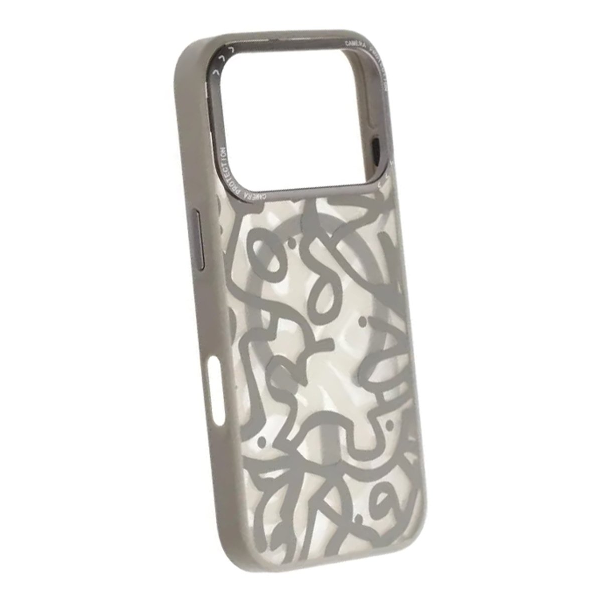 iPhone 17 Pro Deksel Graffiti MagSafe Grå