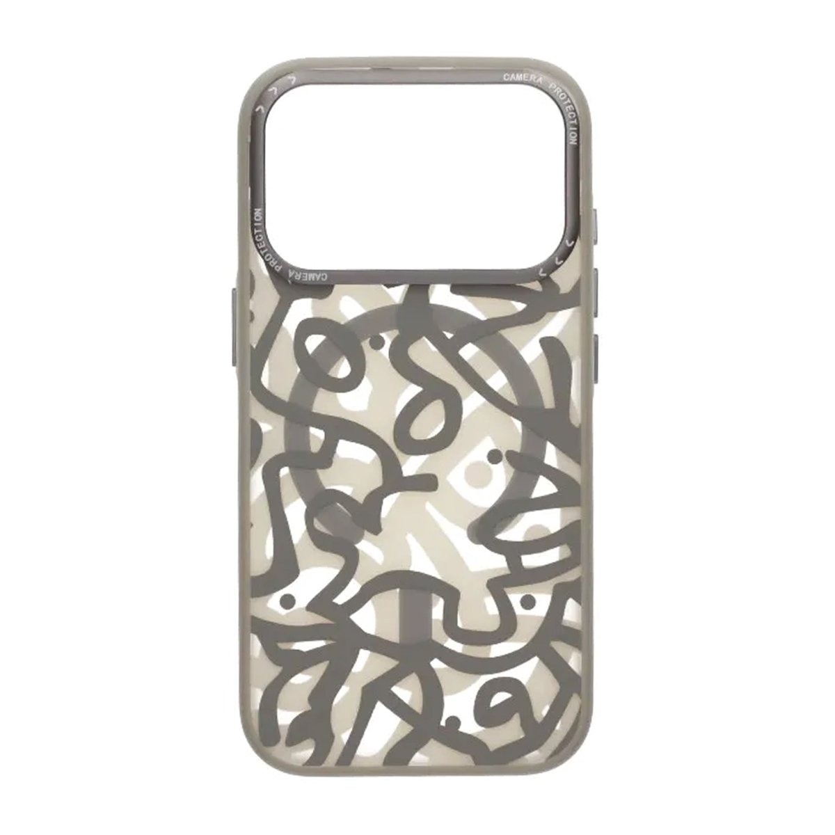iPhone 17 Pro Max Deksel Graffiti MagSafe Grå