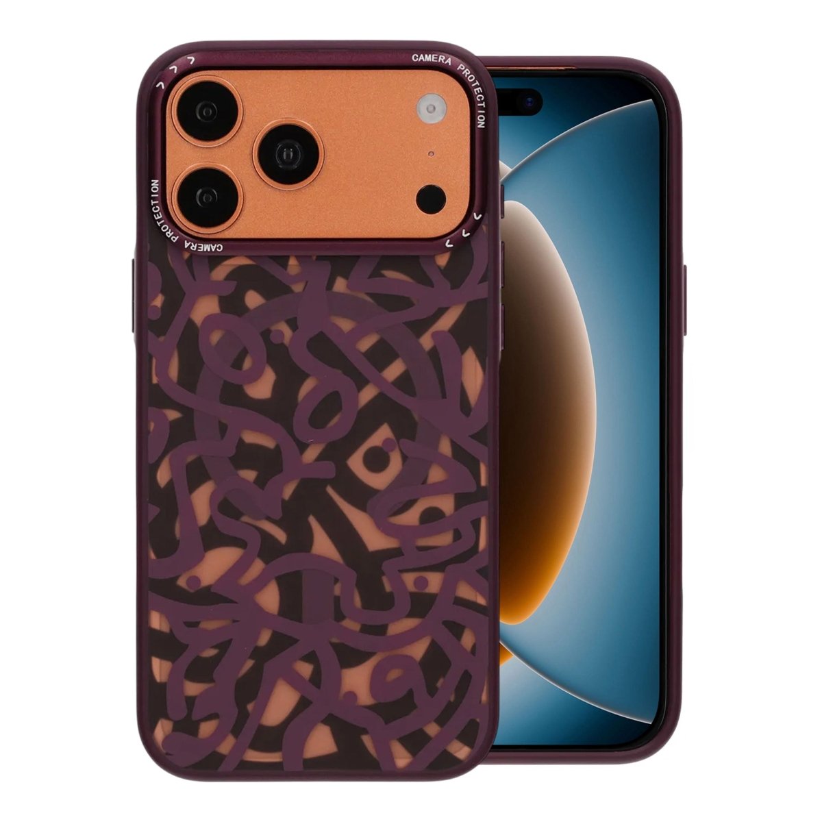iPhone 17 Pro Max Deksel Graffiti MagSafe Lilla