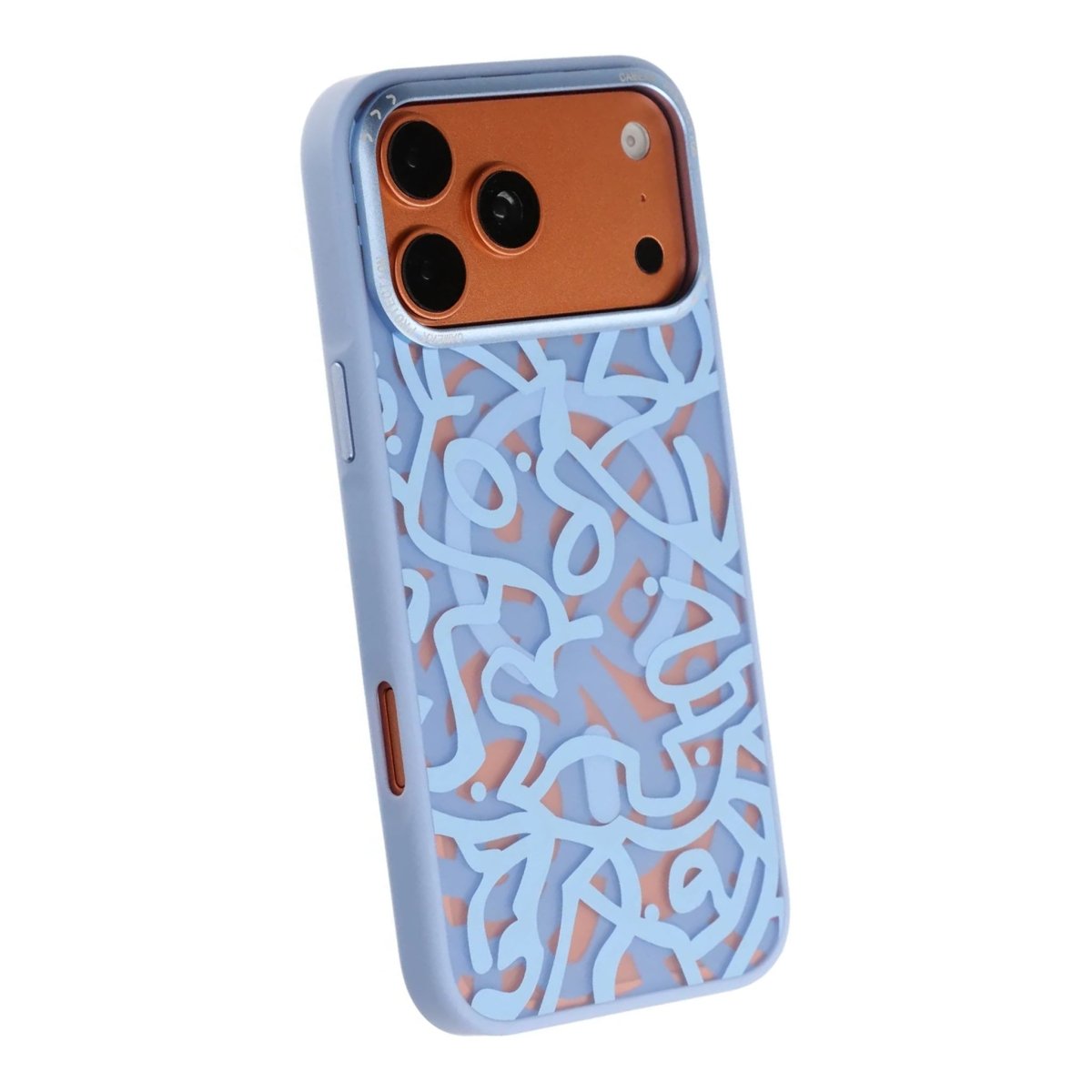 iPhone 17 Pro Max Deksel Graffiti MagSafe Lyseblå