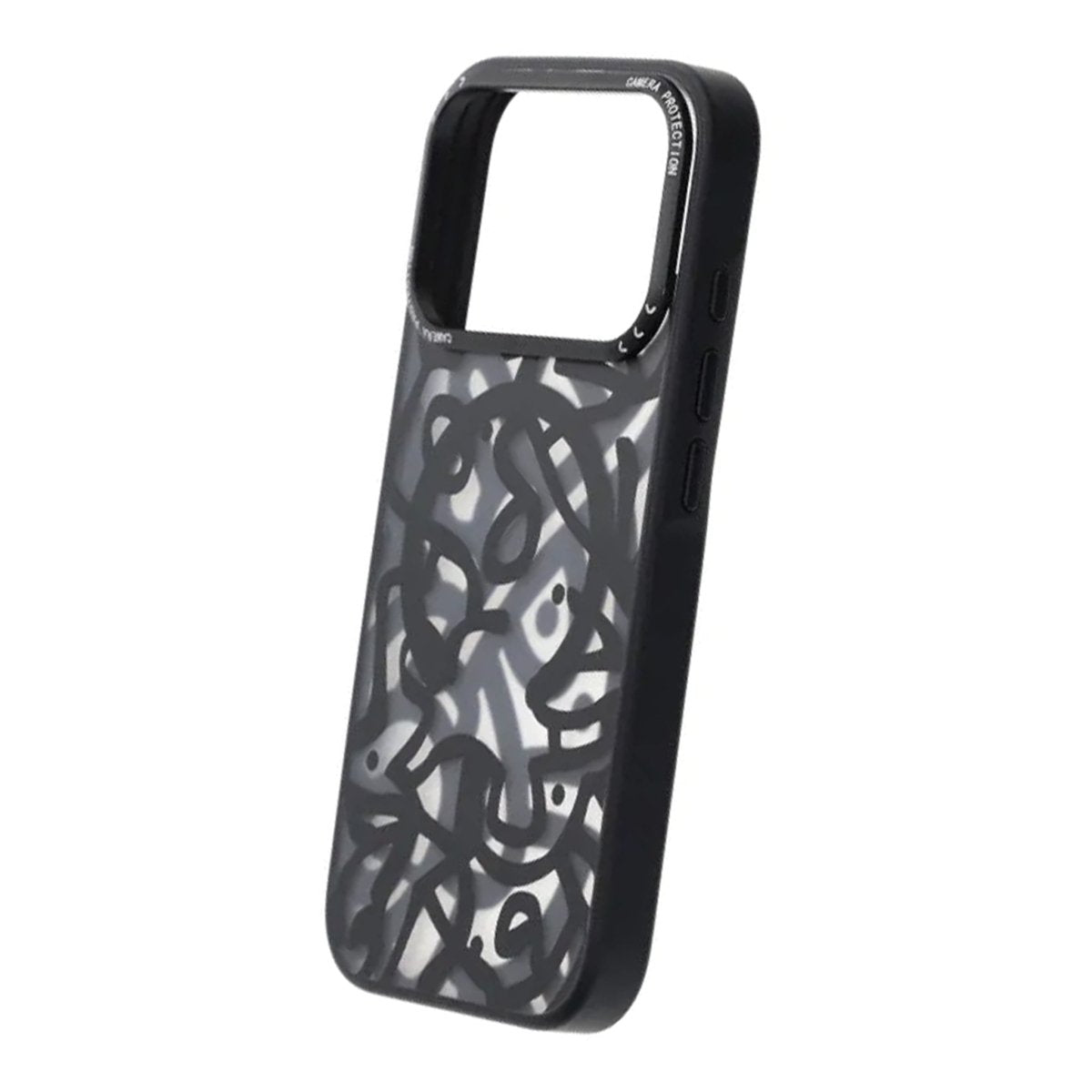 iPhone 17 Pro Deksel Graffiti MagSafe Svart