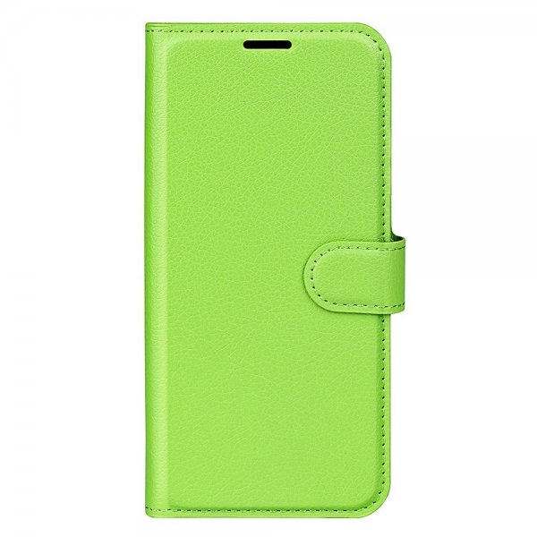 Motorola Edge 30 Etui Litchi Grønn