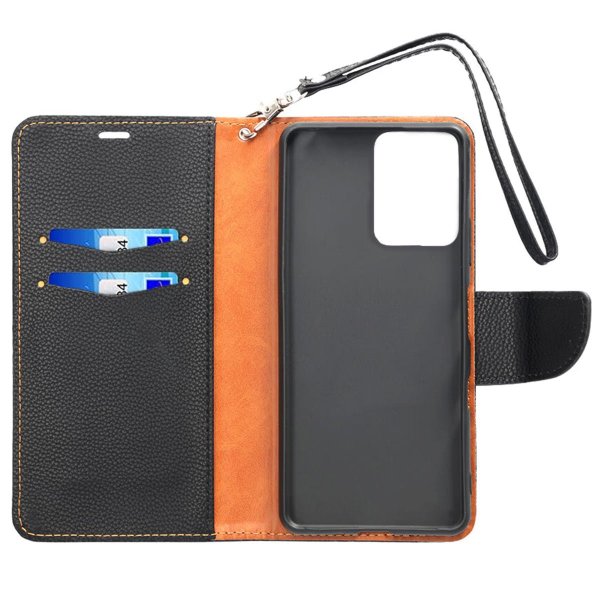Motorola Moto E14 Etui med Stativ Svart