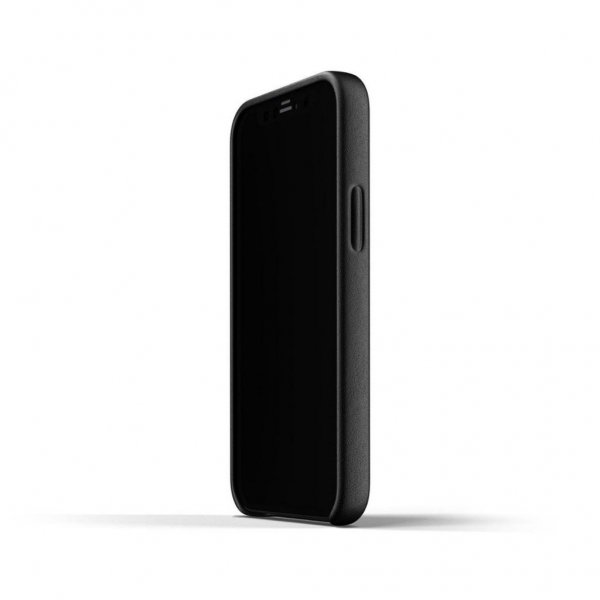 Mujjo iPhone 12 Mini Deksel Full Leather Case Svart