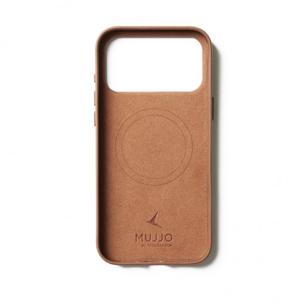 Mujjo iPhone 17 Pro Max Deksel Full Leather Case MagSafe Tan