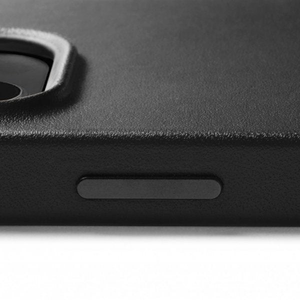 Mujjo iPhone 14 Deksel Full Leather Case MagSafe Svart